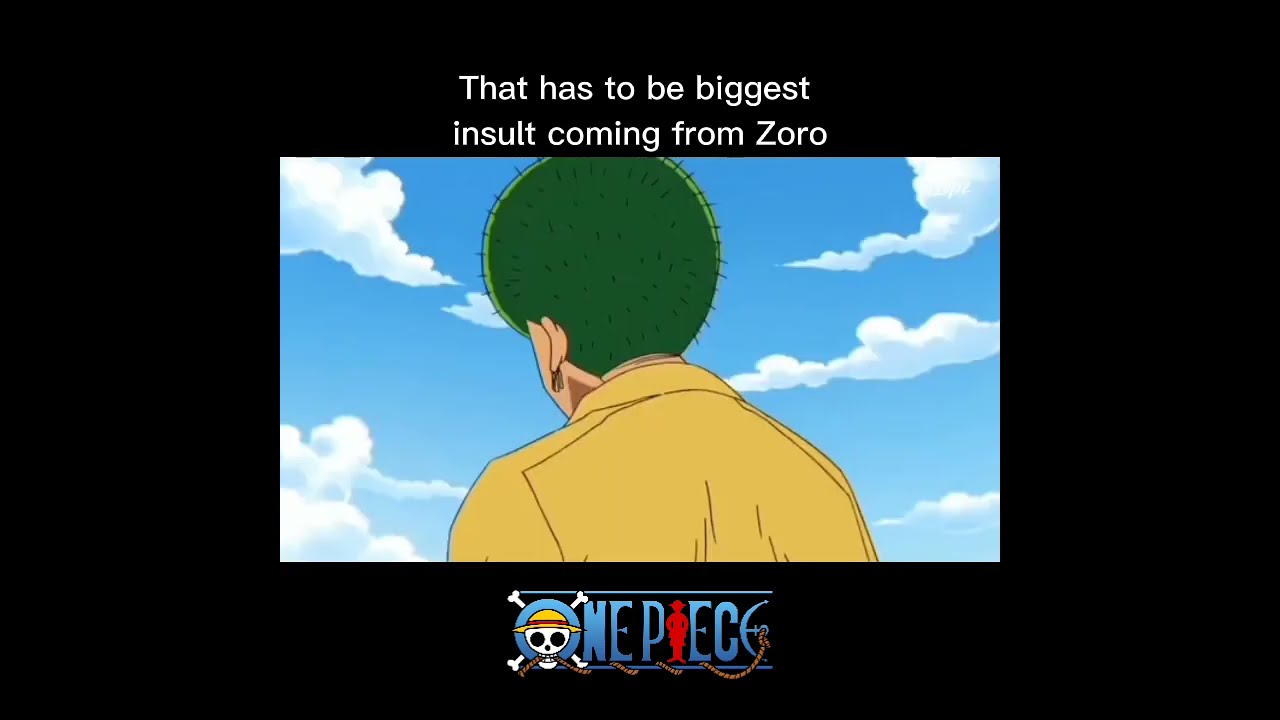 Baka Marimo Zoro Sanji Onepiece