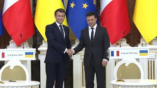 France's Macron hails 'concrete solutions' in meeting with Ukraine's Zelensky | AFP