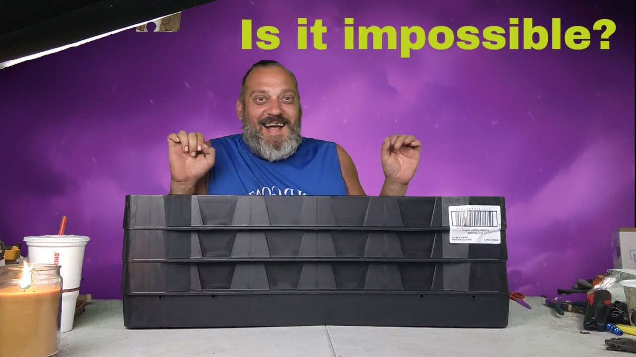 Так ли это сложно, как говорят некоторые? Сборка сверхпрочных пластиковых полок на 4 полки