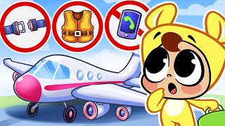 Safety Tips On The Airplane ✈ Safety Rules For Kids By Doo Bee Doo Kids