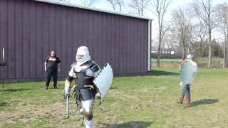 Melee Practice 1,  4.14.14, Iron Bog.  SCA Heavy Weapons East Kingdom