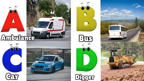ABC Song Phonics, Transportation Song, ABC Song, Alphabet Educational Song A to Z for kids