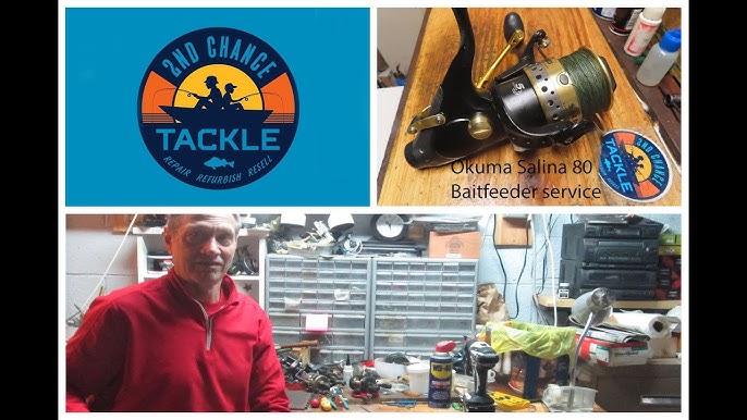 Okuma Diezel Bait feeder fishing reel how to take apart and service 