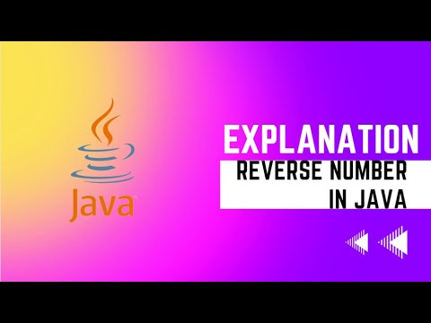 Explanation of java reverse a number - YouTube