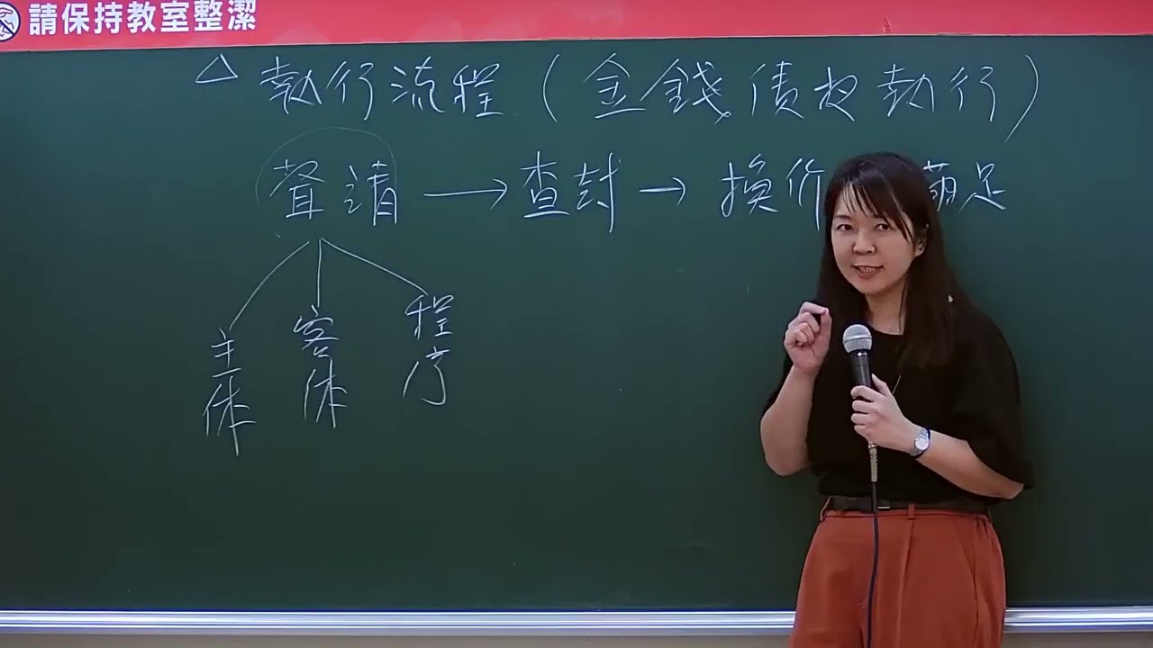 司法特考檢事官/執達員/執行員－強制執行法 課程體驗｜趙芸(蔡湘蓁)【台中學儒司法考試補習班】