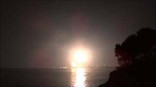 H IIB ロケットの夜間打ち上げ映像