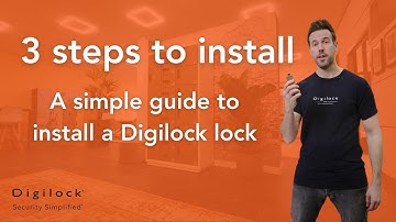 Did you know it takes only 3 steps to install a Digilock lock?