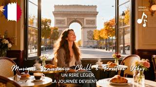 French Acoustic Café ☕ Parisian Morning with Soft Guitar & Ukulele screenshot 3