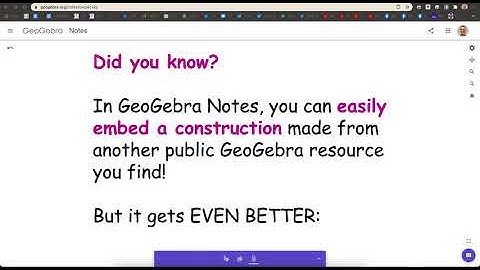GeoGebra Notes: Changes made to Embedded GeoGebra apps STAY UPON SAVING!