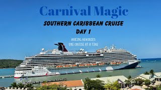 Carnival Magic Southern Caribbean Cruise Day 1 | Sail Away