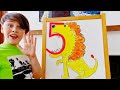 Adriana كيفية رسم الطفل القرش بالأرقام ، فيديوهات تعليمية للأطفال الصغار