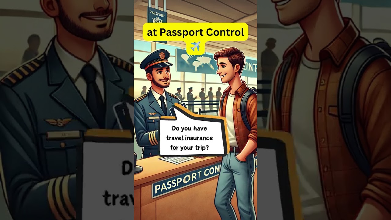 English Conversation At Passport Control desk