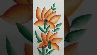 easy flower painting#soft pastel colour#short video