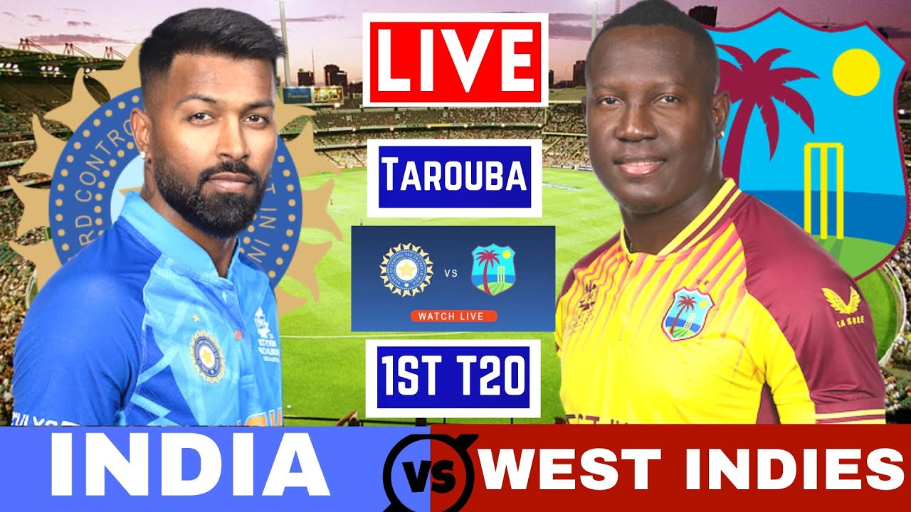 Live IND Vs WI, 1st T20I - Trinidad Live Scores and Commentary India Vs Windies last 20 overs