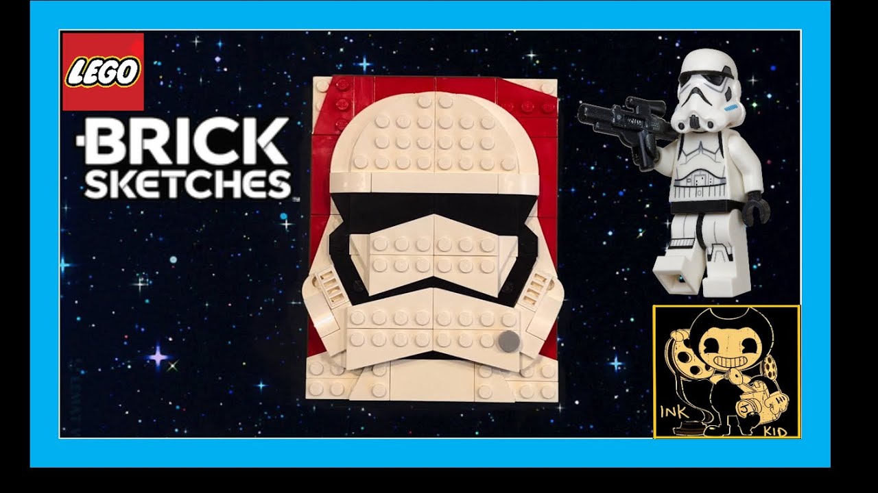 How to create lego stormtrooper brick sketch