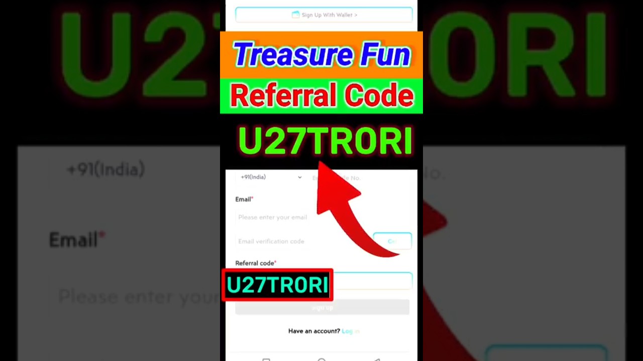 Treasure Fun Referral Code : U27TR0RI  ! Treasure Nft Fun Referral Code ! Treasure Nft Referral Code
