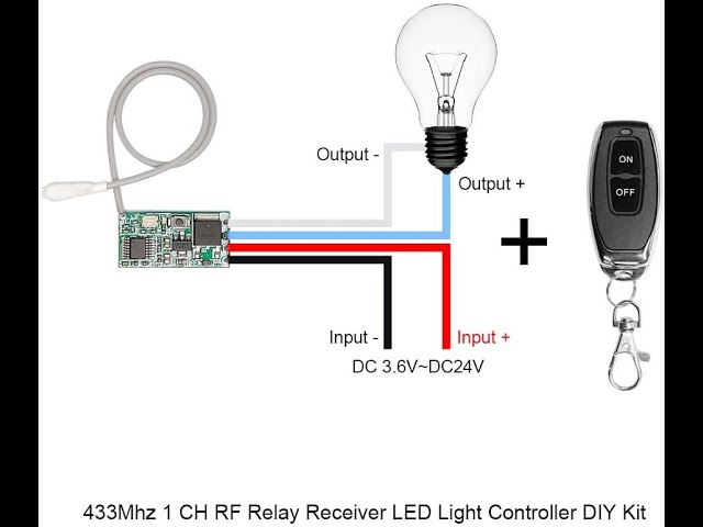 12v Wireless Remote Control On/Off LED Light Switch