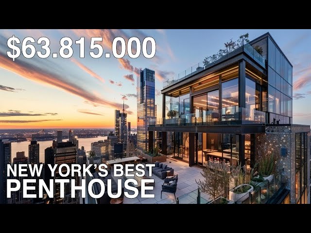 New York's Most Expensive $63.815.000 Penthouse. NYC LUXURY APARTMENT TOUR! class=