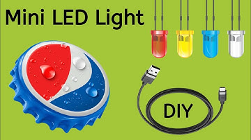 Diy USB Led Light Using Plastic Bottle Cap Life Hacks