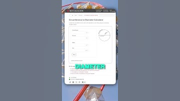 🌀 Know the circumference but not the diameter?  This tool does the math instantly!