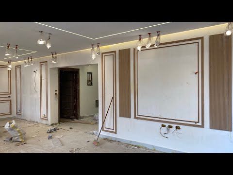 تركيب بانوهات خشب زان على الحائط بطريقة احترافية