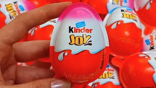 New Yummy Kinder Joy Surprise Egg For Girls Unboxing Satisfying Video 2022