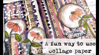 A fun way to use collage paper and I want you to join me! 4-28-24