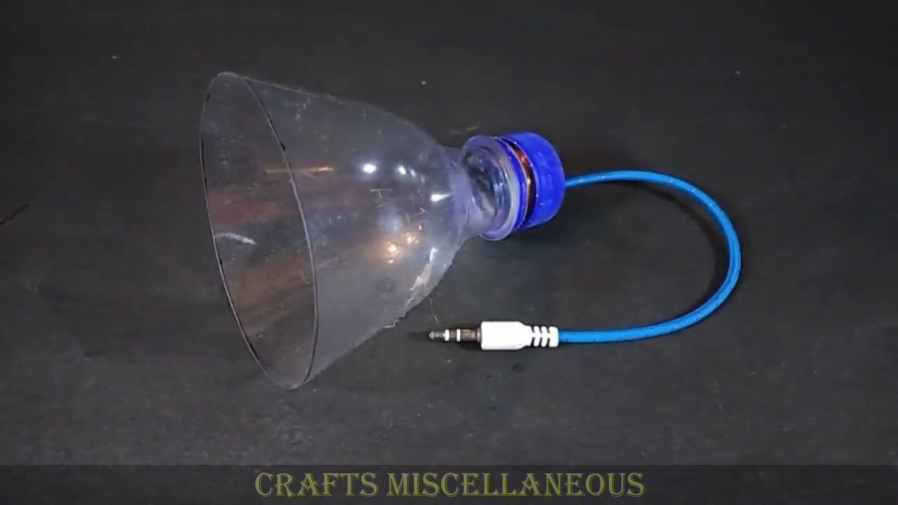 how to make speaker from plastic bottle YouTube