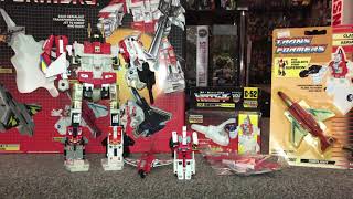 Transformers generation one complete Fireflight collection. G1 vintage combiner superion & mail away