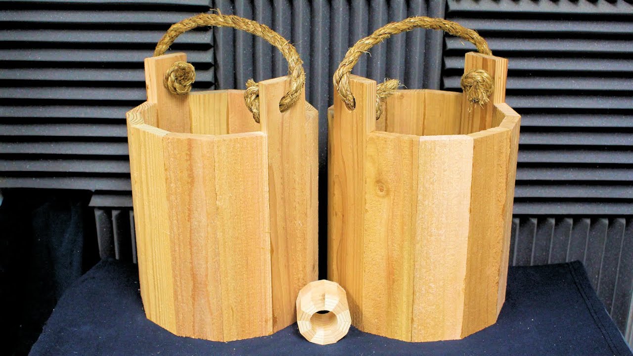 Wooden buckets