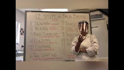 Lecture: 12 Steps of Bread Baking