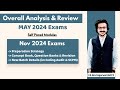 Ca final may 24 exams overall review  nov 24 exam strategy notes qb classes  atul agarwal air 1