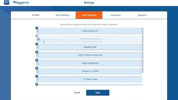 Reordering test layout