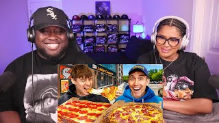 Kidd and Cee Reacts To Two Brits try Little Caesars for the first time!