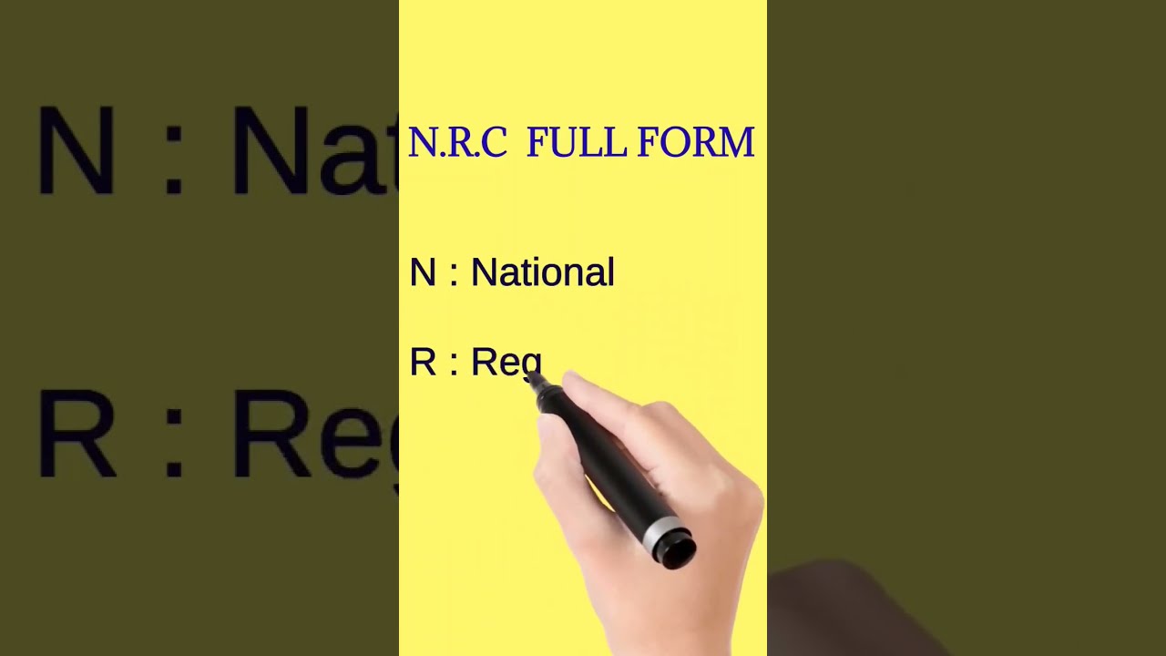 N R C Full Form Full Form Of NRC full Form YouTube N R C Full Form Full Form Of NRC full Form YouTube
