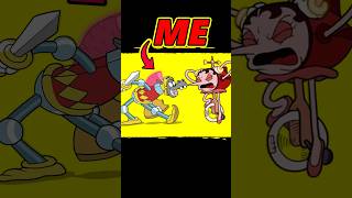 Horse Knight Destroys Hilda Berg With His Sword !! #cuphead #gaming #animation #shorts