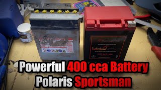 Direct Replacement Super Powerful Battery / Renegade Wicked Start Unbox Install / Polaris Sportsman by Dad Tech TV 1,249 views 10 months ago 10 minutes, 39 seconds
