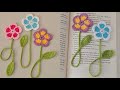 En Kolay Tığ işi Çiçek Kitap Ayracı Yapılışı - Crochet Flower Bookmark