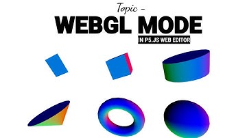 WEBGL MODE | P5. JS | CODING TIME