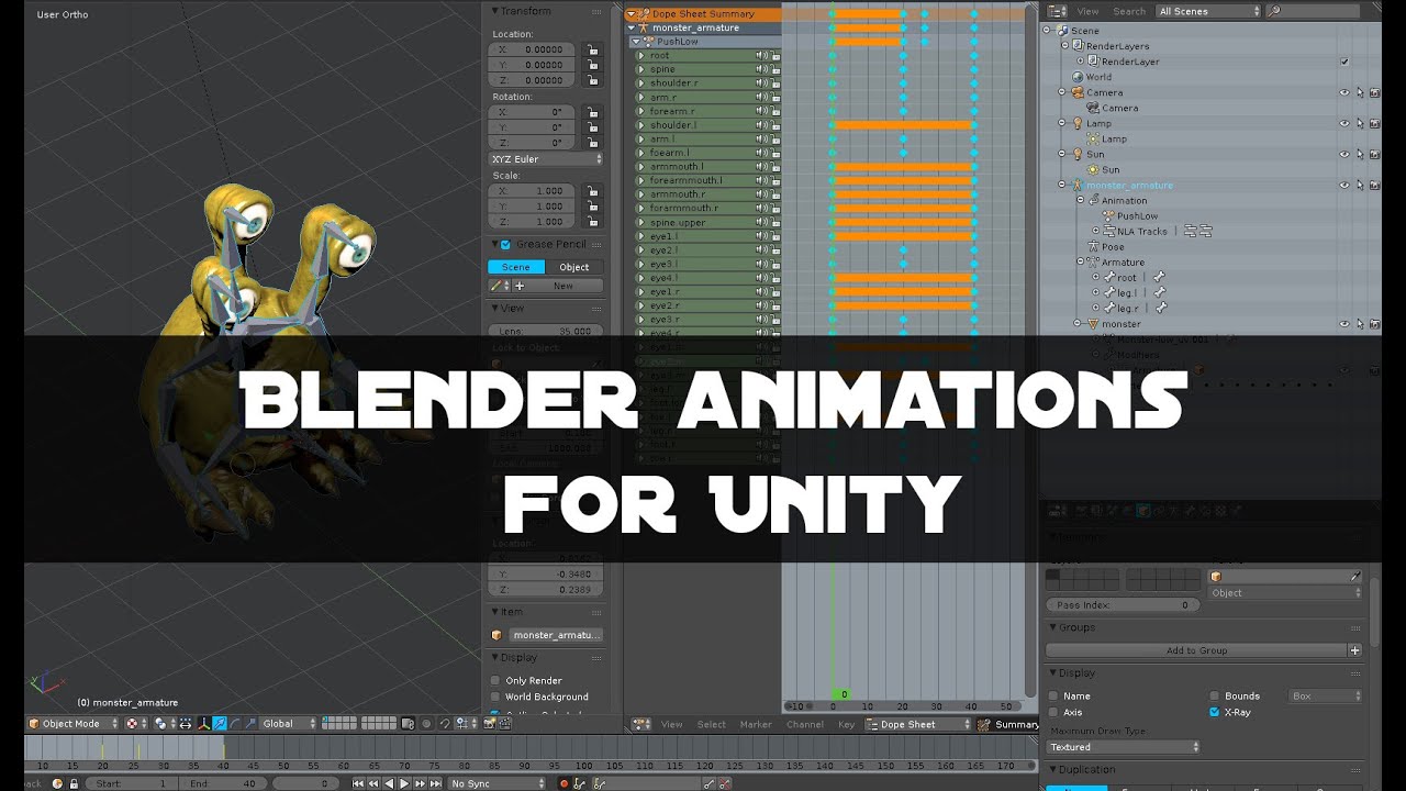 Blender Animations Unity YouTube