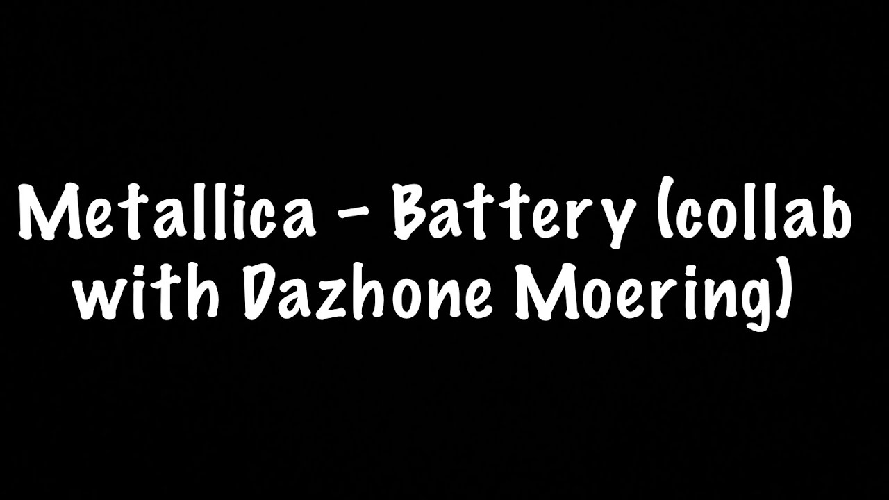 Metallica – Battery (collab with @dazhonemoering9486) #metallica #masterofpuppets #thrash #guitar