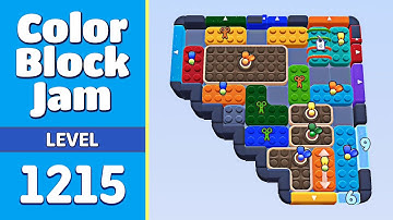 Color Block Jam Level 1215 (1216) | Puzzle Solved! 🎯