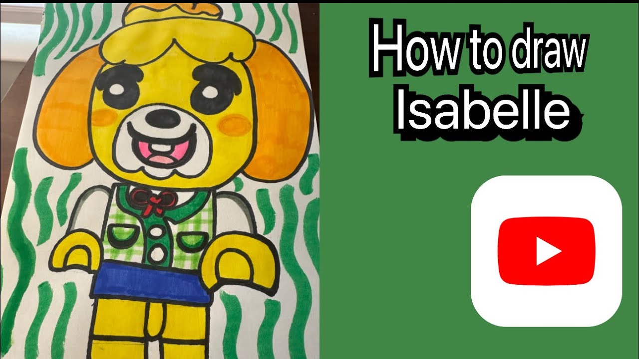How to draw Isabelle from Lego x animal crossing new (2024) - YouTube
