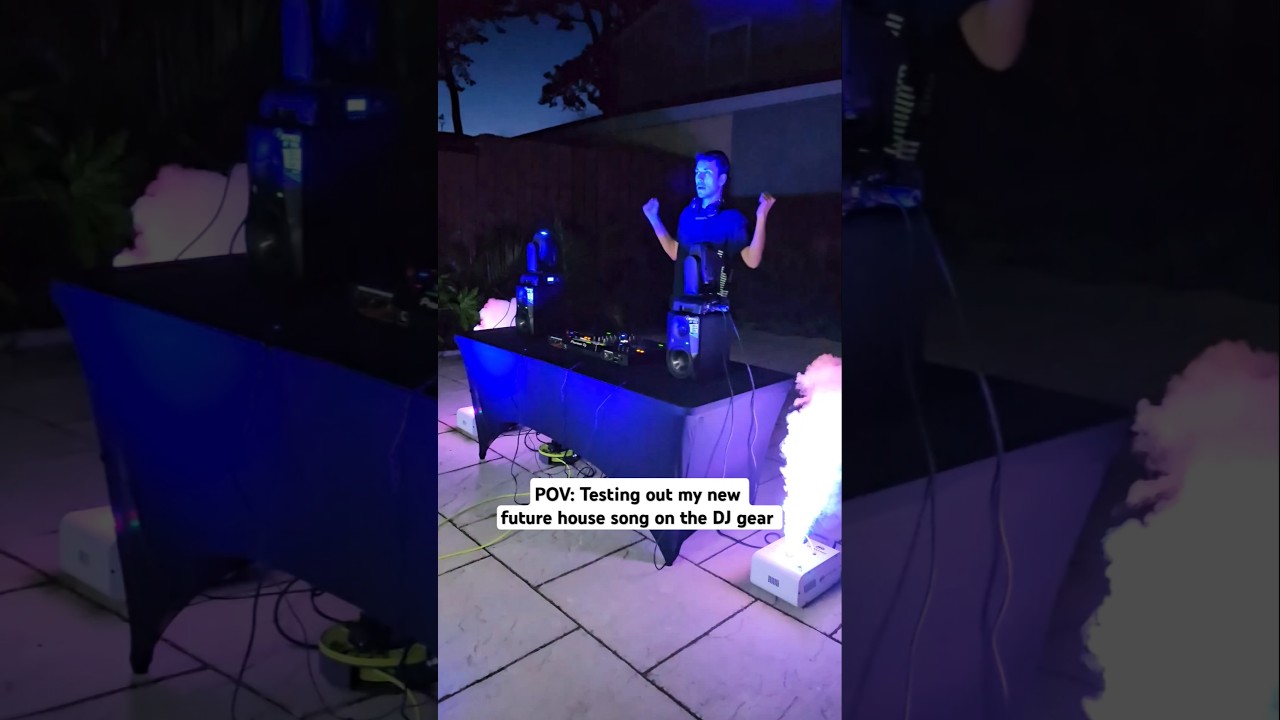 POV: Testing out my new future house song on the DJ gear 