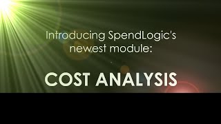 Introducing...Cost Analysis