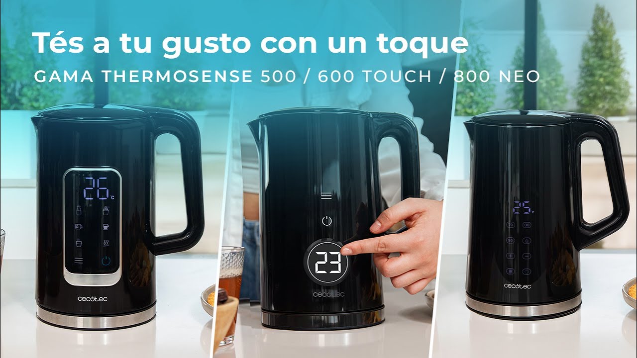 Gama de Hervidores de agua Thermosense 500, 600 Touch & 800 Neo