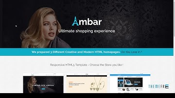 Ambar - Responsive Multipurpose E-Commerce HTML5 Template        Trev