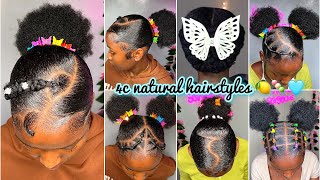 🫶🏽🌸💖New 4c natural HAIRSTYLES + 𝐒𝐥𝐚𝐲𝐞𝐝 edges 🩵(Pinterest inspired HAIRSTYLES 📌🎀)