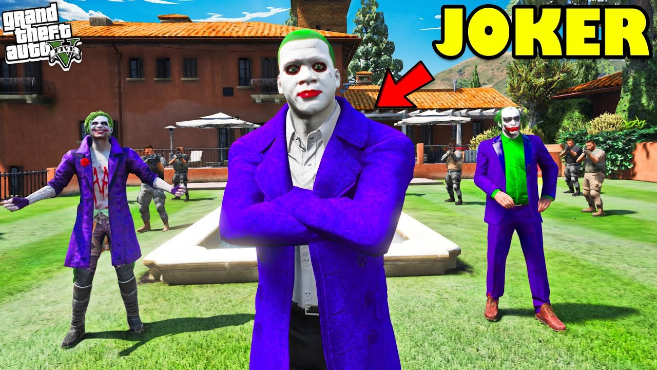 Franklin Become JOKER To Take Revenge From Los Santos In GTA 5! 🤡🔥 SHINCHAN and CHOP