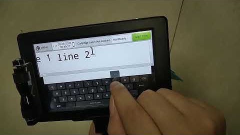 how to insert three lines and adjust the font size for Kelier handheld inkjet printer H7H7X